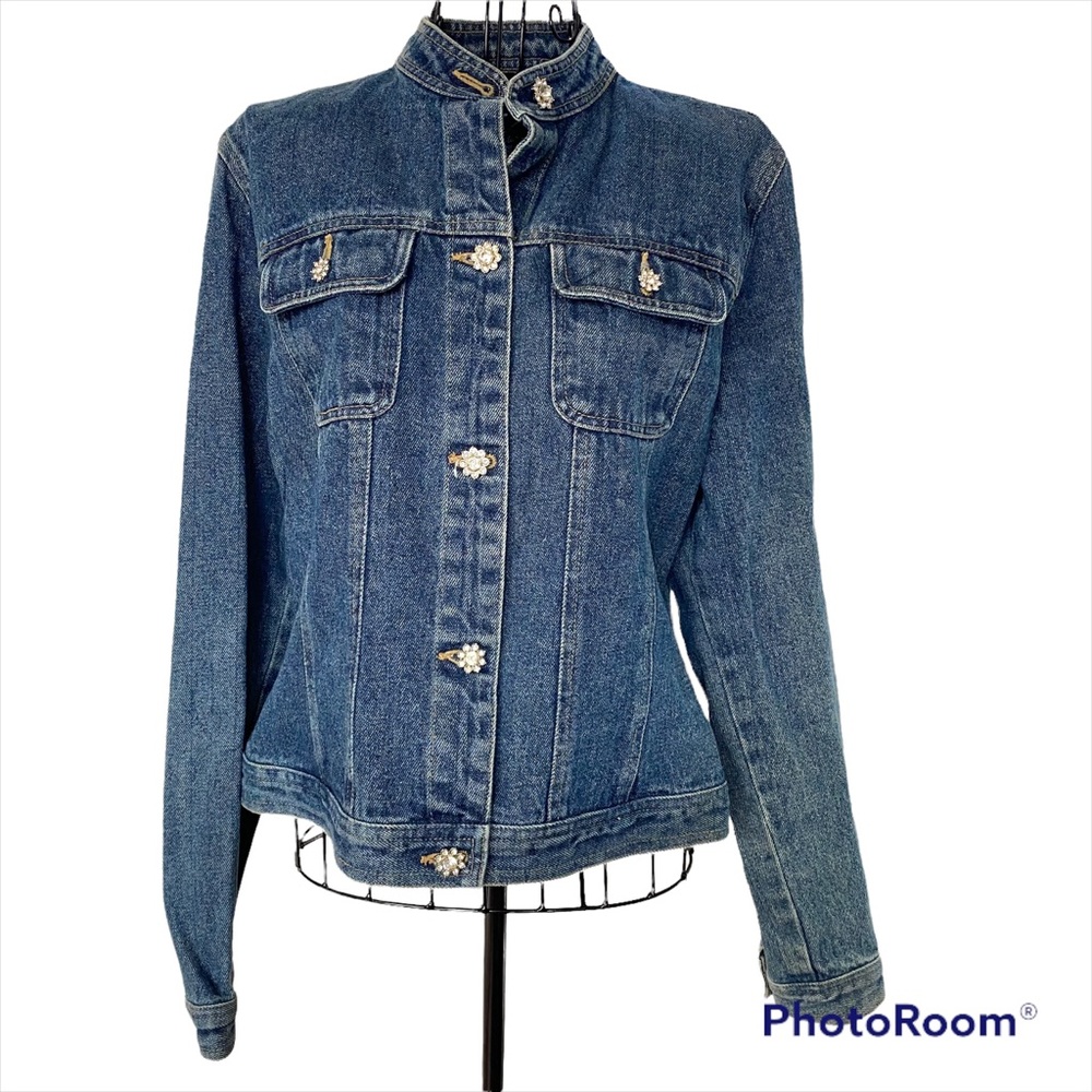 B. Moss Coat Collection Jean Jacket Size M